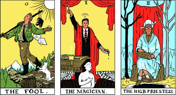 openculture's tweet image. "Twin Peaks" Tarot Cards Are Now Available as a 78-Card Deck bit.ly/2dedyCO
