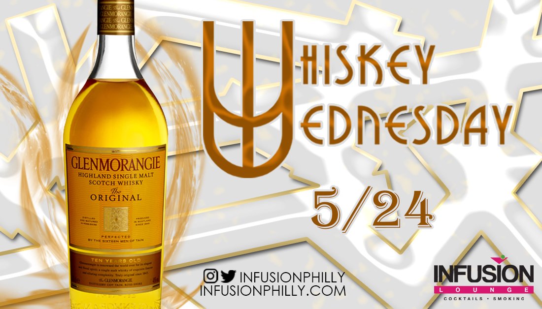 InfusionPhilly's tweet photo. #WhiskeyWednesday Special • Glenmorangie 10 •  Come try this sweet whiskey at #InfusionPhilly this Wednesday 5/24 https://t.co/eP3TU3ZNi3