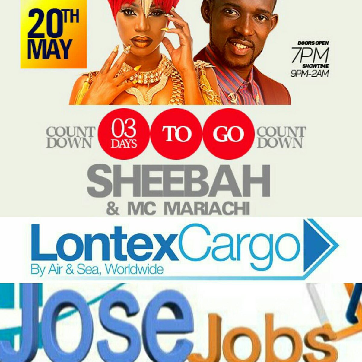 #SheebahMariachLondon is sponsored by Moneyswift &amp; Jose Jobs Link.
Tickets are selling out, fast, at
ow.ly/KN7n30bNYj5