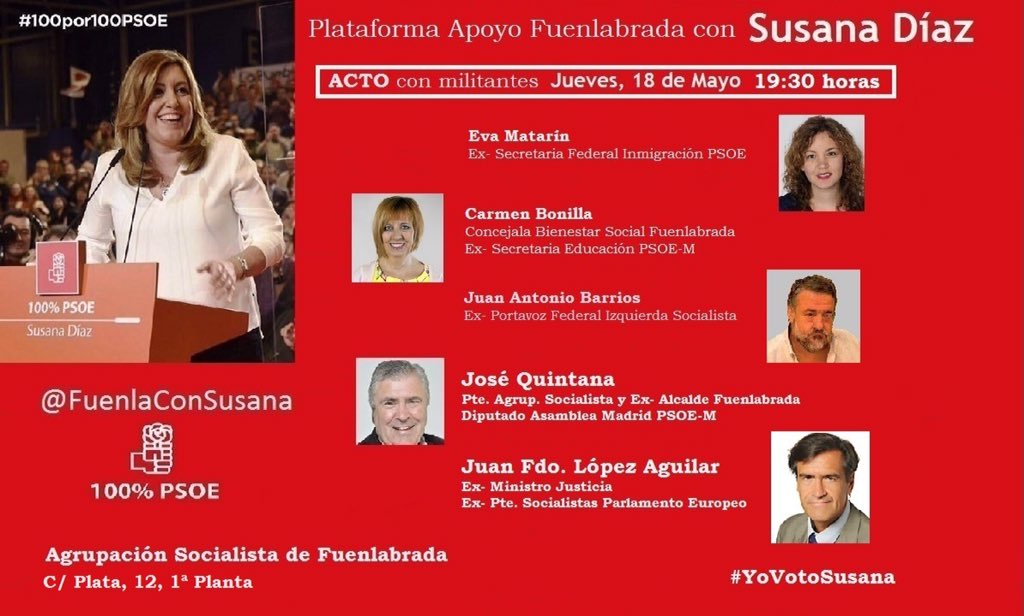 FuenlaConSusana's tweet photo. @FuenlaConSusana @MADRIDxSUSANA @MadridC0nSusana @ALCORCONxSUSANA @100x100Diverso @SusanaJovenes @SocialismoGana https://t.co/fZMxGgiUV9