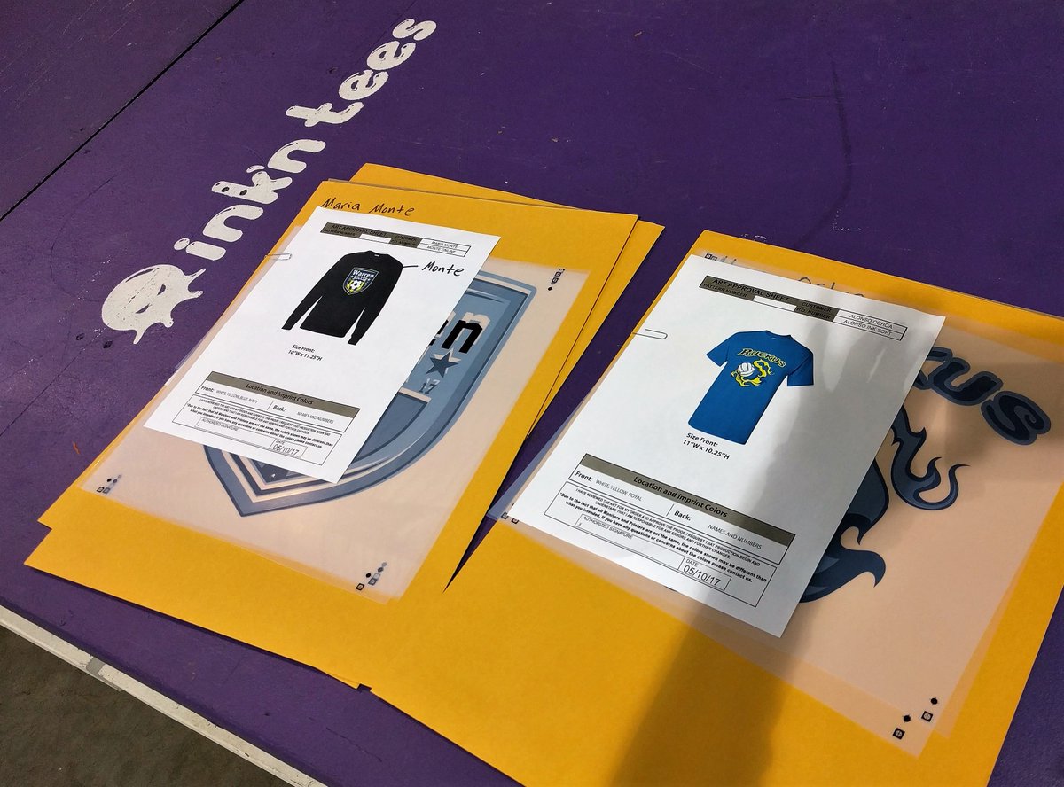 inkntees's tweet photo. Orders up! These #inknawesome custom tees were designed w our online @inksoft system. Create yours: https://t.co/qOqH22bFaj #shoplocal 👍 👍 https://t.co/th21ErmxF8