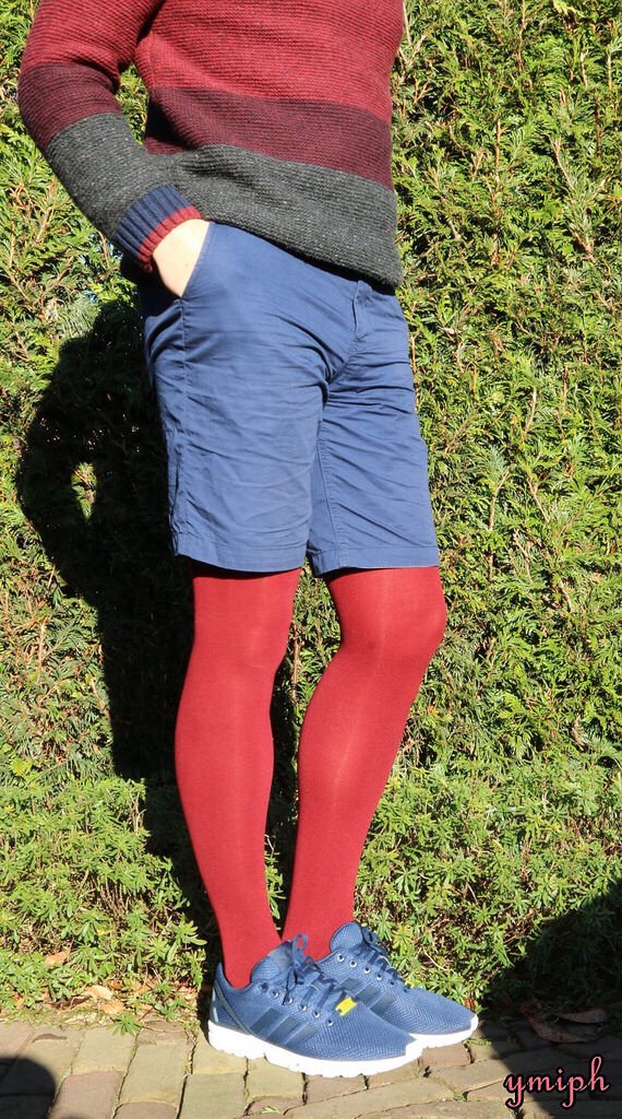 Nylon strumpfhosen für männer