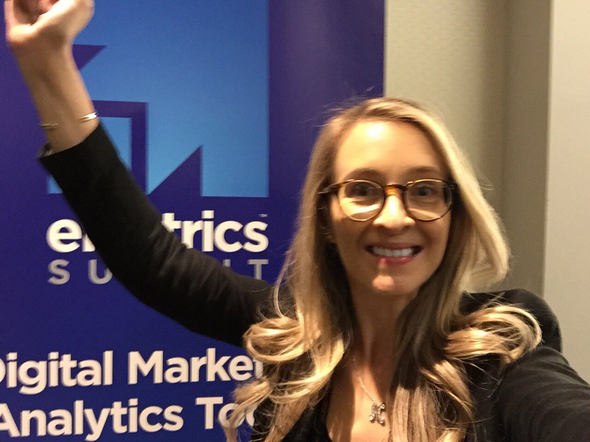 MoeMKiss's tweet photo. Wahoo survived my first #eMetrics presentation #PAWWorkforce #WomenInAnalytics proud to stand along side a powerhouse of female presenters https://t.co/efWY8SBRFt