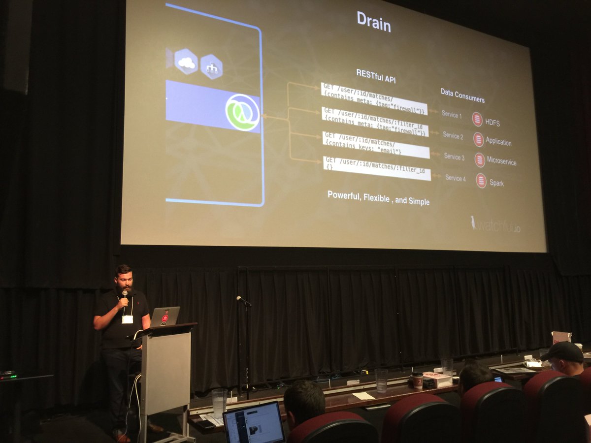DataLayerConf's tweet image. Learning to simplify our lives with Stream -&amp;gt; Filter -&amp;gt; Drain - a new paradigm with John Singleton from @watchfulio