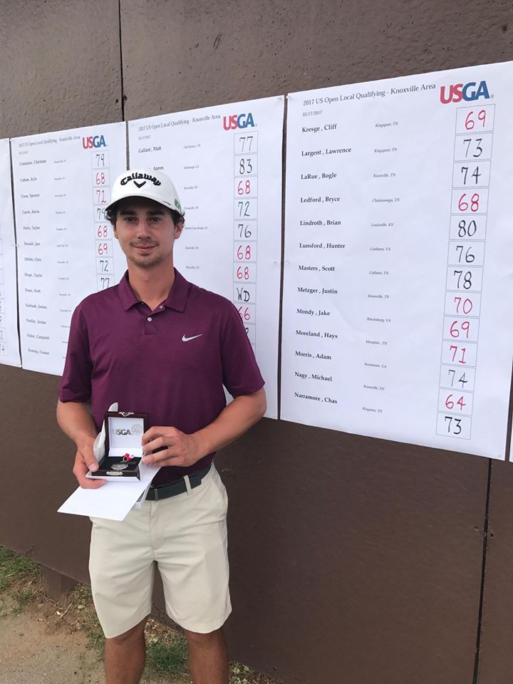 TNgolf's tweet photo. Congrats to the 5 men moving on! Nagy won the qualifier. Nagy, Jack Smith, &amp; @DaveHolmes88 qualified &amp; will play in the SunTrust State Open! https://t.co/sW4gf27E4H