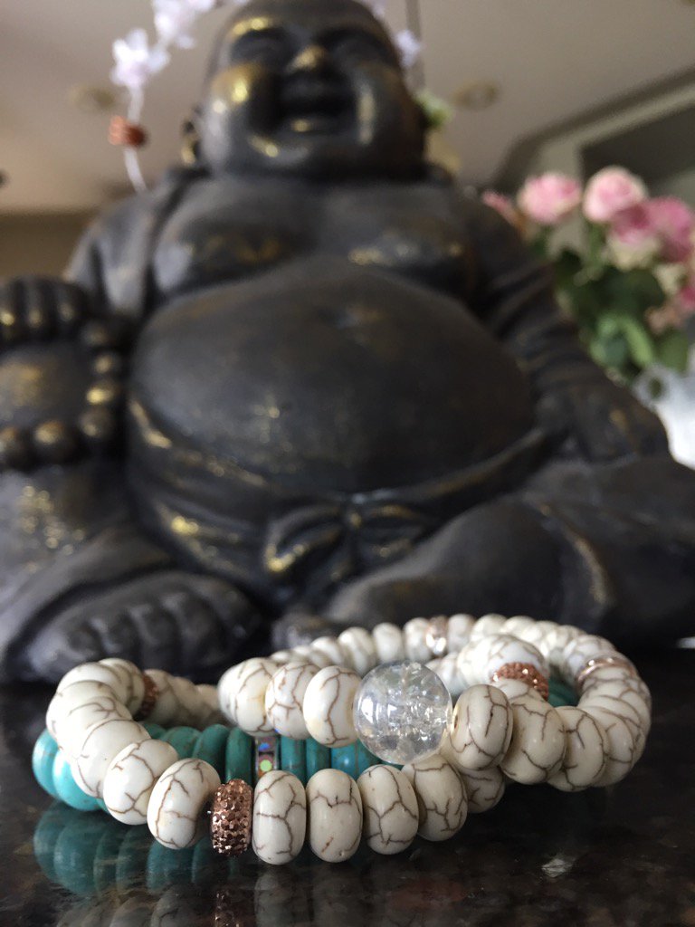 Wedding collection! #somethingnew #somethingblue #magnesite #howlite to keep the bride #calm &amp; feeling #secure #OHM