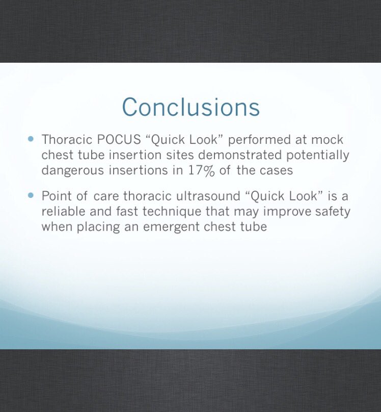 MattG_MD's tweet photo. About to place a chest tube? Consider using #ultrasound to make sure you're not about to hit something you didn't want to! #POCUS #SAEM17 https://t.co/kW50P5rJcK