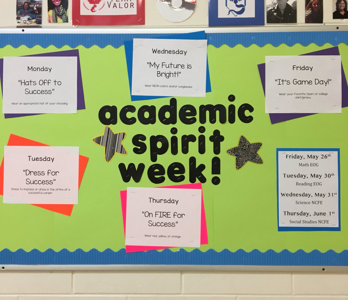 SamanthaHaislip's tweet photo. Next week is Academic Spirit Week at @GreeneCoMiddle @GreeneCoSchools #eogtime https://t.co/6JR1Cz10l9
