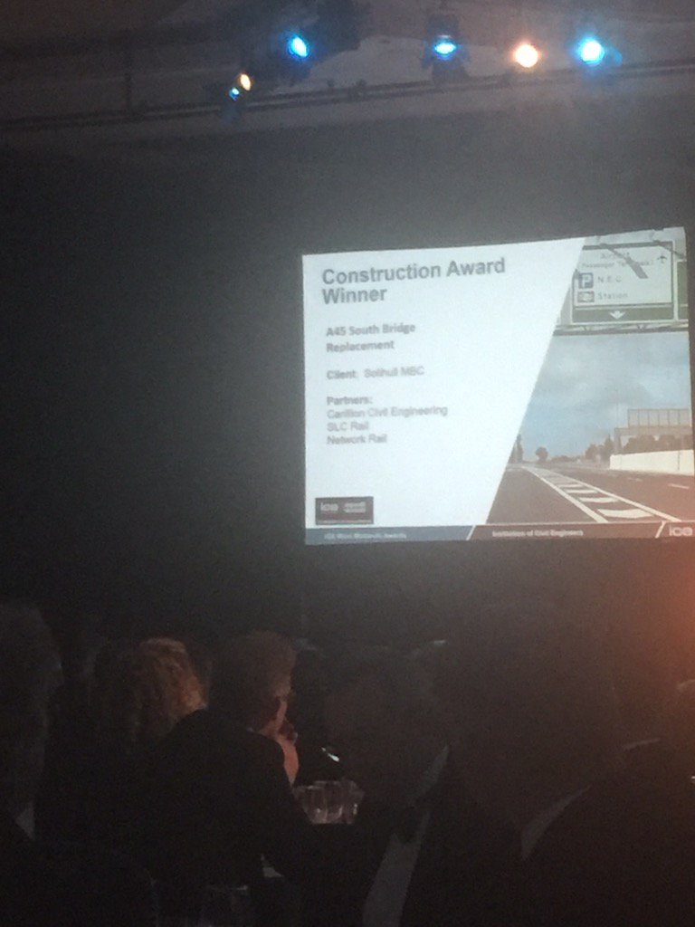 Kizzy_thom's tweet photo. Another WIN..Construction Award #SLCrail  #carillion #ICEWMAwards17 https://t.co/HmUQS6Vm4e