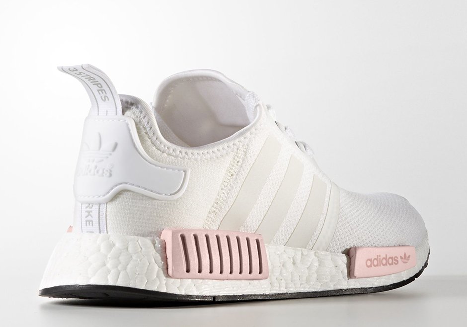 white pink nmds