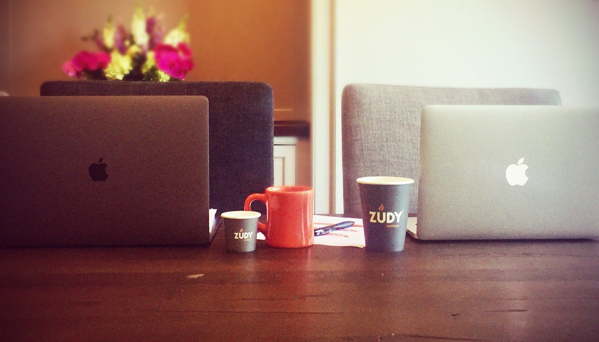 ZudySoftware's tweet image. Zudy afternoon work sessions run on brainpower and caffeine. Love our new coffee cups! #NoCode #FutureOfAppDev #BeQuick
