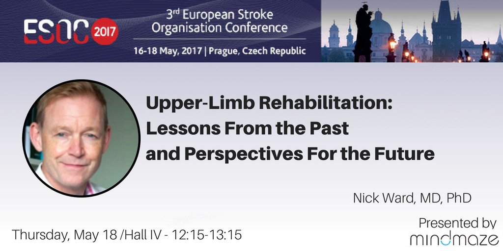 GangadharGARIPE's tweet photo. What's the future of upper limb rehabilitation? Learn directly from Prof Nick Ward at #ESOC17! Tick in calendar for tomorrow lunch time!!! https://t.co/y3Hb9A6jWp