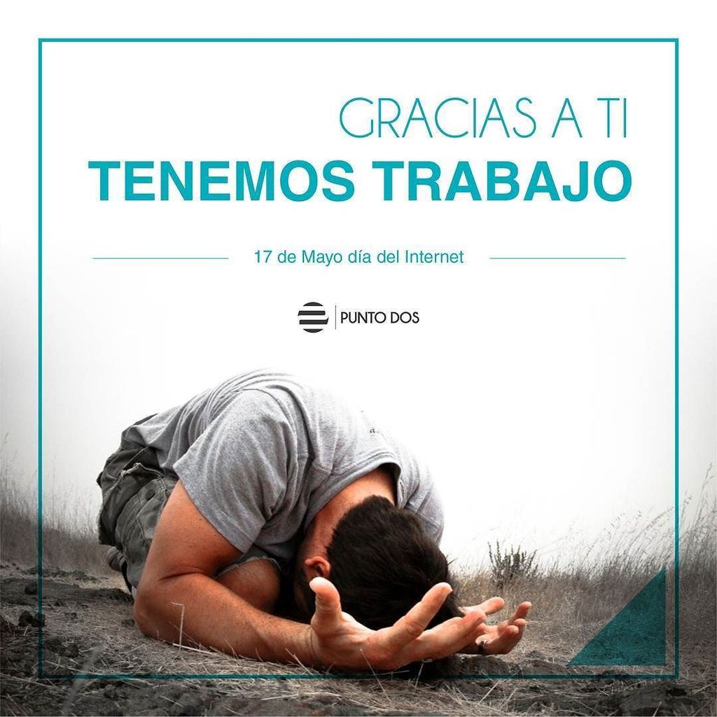 PuntoDosDigital's tweet photo. Internet, no sabemos cómo agradecerte por tanto. #graciasinternet #díadelinternet #agenciadigital #Internet #pagin… https://t.co/5Euk08Xrsm https://t.co/kATmTgbP97