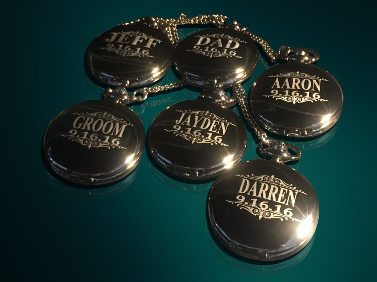 WeddingWidget's tweet image. Groomsmen gift - 5 Personalized Pocket watches - Bride a… etsy.me/2jmtLu1 #weddingwidget #CustomEngravedGift
