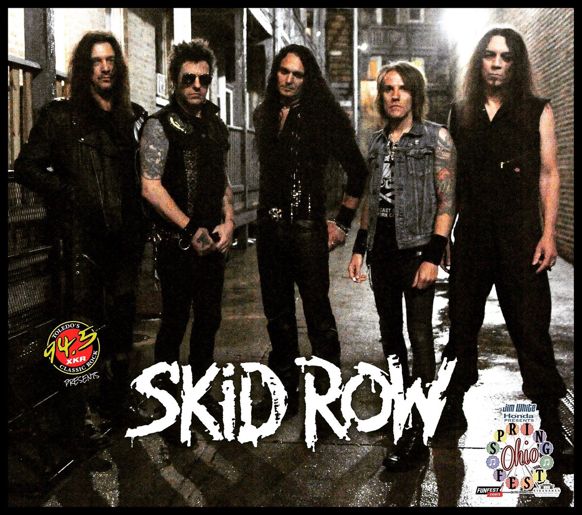 ZPTOfficial's tweet image. This Friday we're at the @ohiospringfest Get yer arses down there Toledo! @officialskidrow #skidrow #officialskidrow #ohiospringfest #shure
