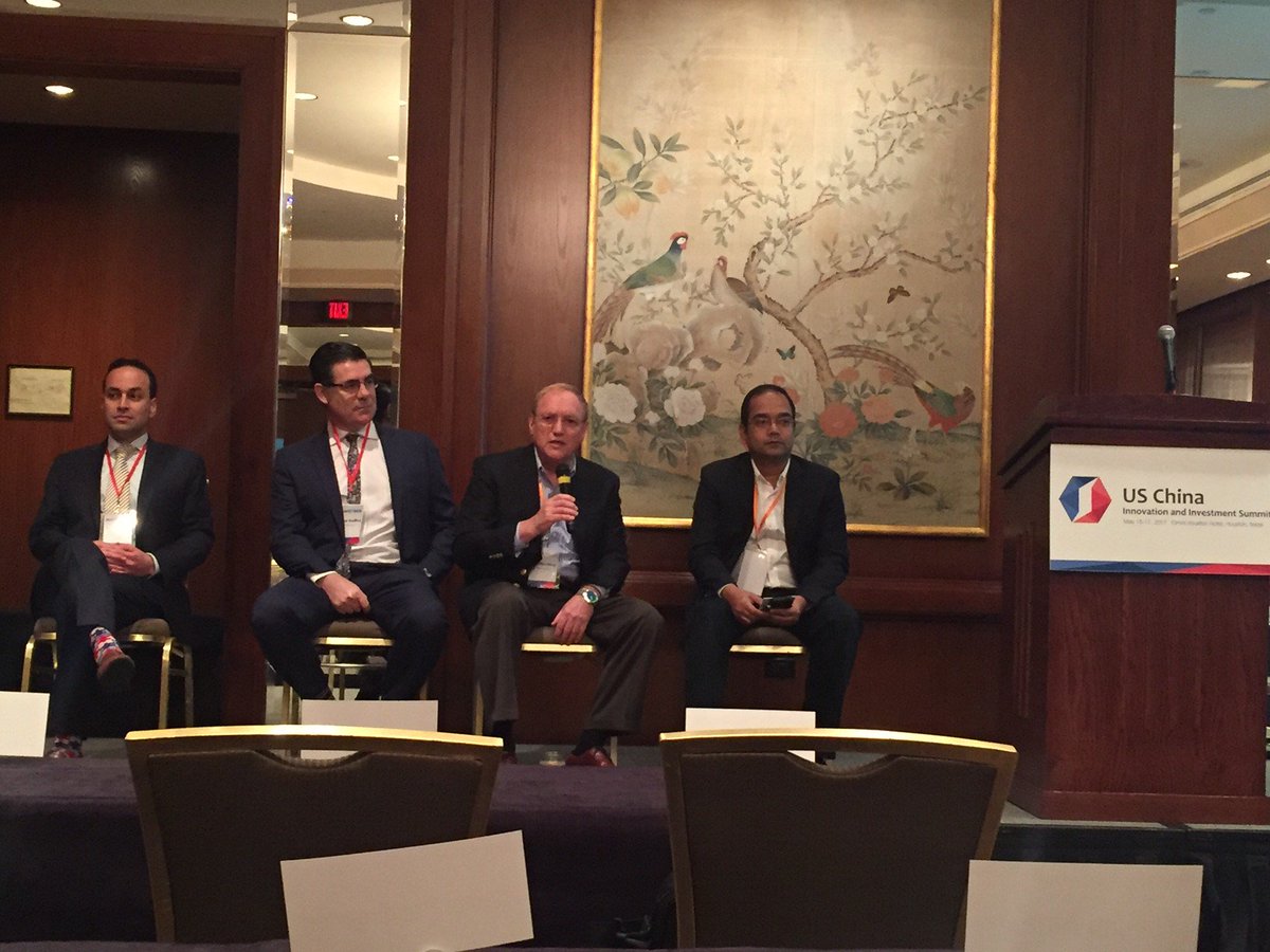 FanninStudio's tweet photo. @FanninStudio's Dev Chatterjee and @pulmotect's Nestor Molfino at a panel discussion at the US China Innovation and Investment Summit #UCIS https://t.co/qgXwuRWXfO