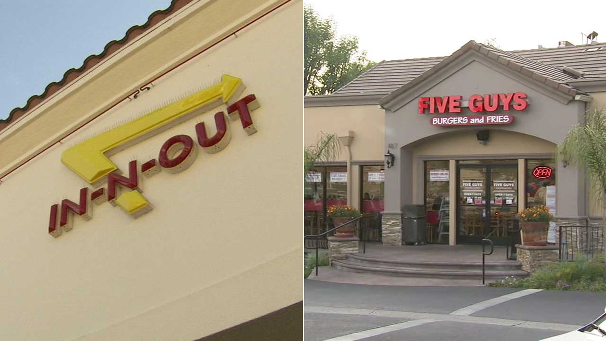 ABC7's tweet photo. .@Five_Guys beats In-N-Out as best burger chain in new @HarrisPoll https://t.co/TkvbSJbK8f π https://t.co/7oAmNyq3a7