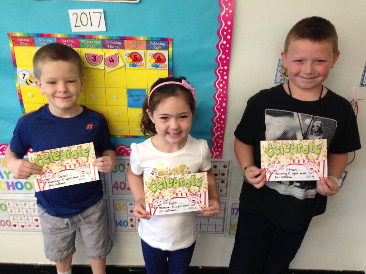 MrsCallahanDT's tweet photo. Our latest Sight Word Masters! #dtdaily @DT_Bobcats https://t.co/eTEeyrkqMn