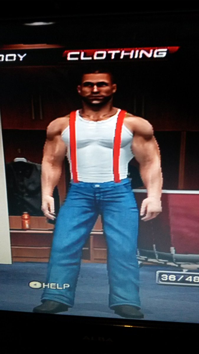 C_Hickers's tweet photo. I tried to create @royzebrabevis on WWE 2007... Only if WAW had a game... 😊😀 https://t.co/kxkk2WZzNg