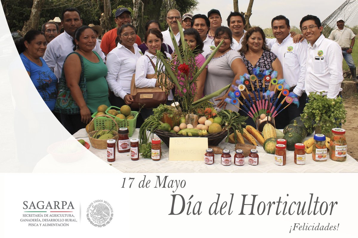 Hoy es #DíaDelHorticultor felicidades a las #mujeres y hombres comprometidos para producir alimentos frescos p/nuestra mesa #PESA #Tabasco