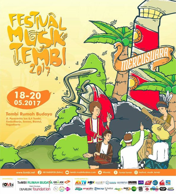 BerandaJogja's tweet photo. [TODAY] Festival Musik Tembi "Mercusuara" | 18-20 Mei 2017 | @RumahTembi JL. Parangtritis KM. 8,4 Bantul | Info: @foMbi_ #FMT2017 https://t.co/dg6dCGboe8