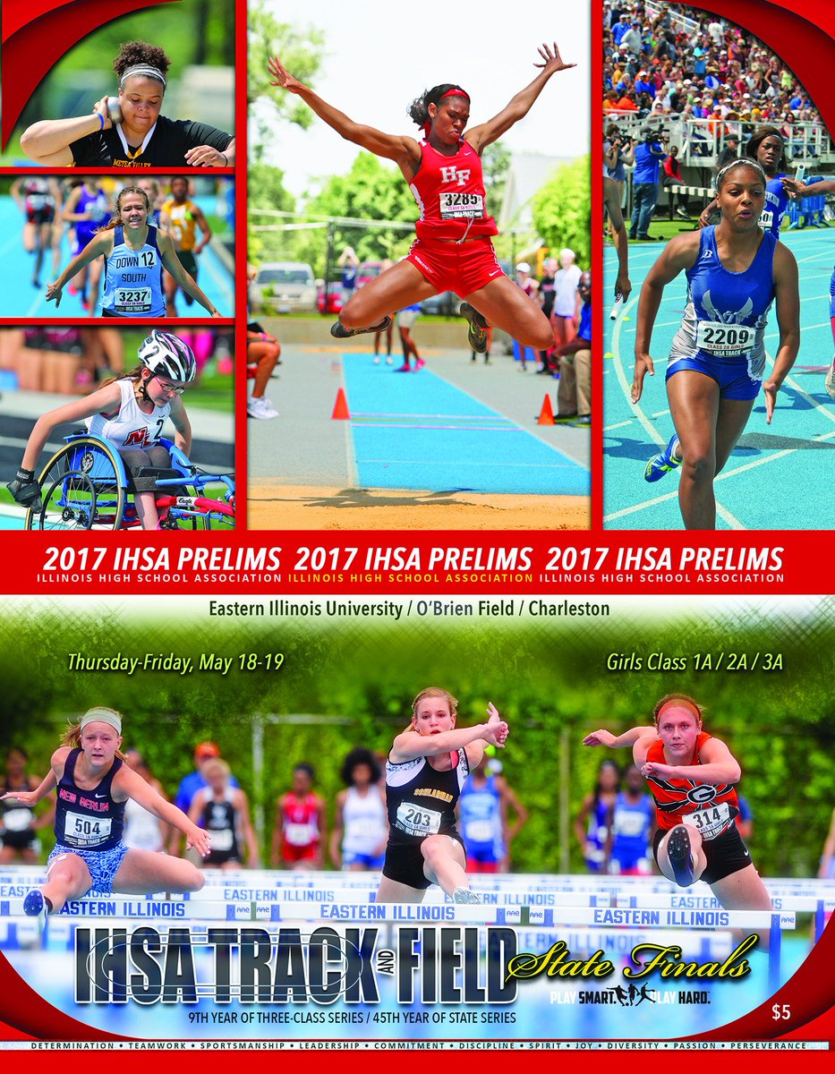IHSAState's tweet photo. 2017 @IHSA_IL Girls #TrackAndField State Final Preview posted. @IHSAState is May 18-20 at @eiu in Charleston! https://t.co/BGkh7a8lf5 #IHSA https://t.co/YRERuJmmqR