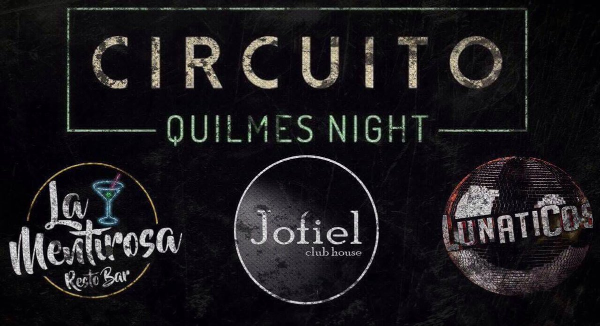 ink_quilmes's tweet photo. Pagando $100 ingresas a estos 3 boliches, pedime tu anticipada 🤙🏼 #CircuitoQuilmesNight viernes 19.05 https://t.co/0ZCFyNYE2Z