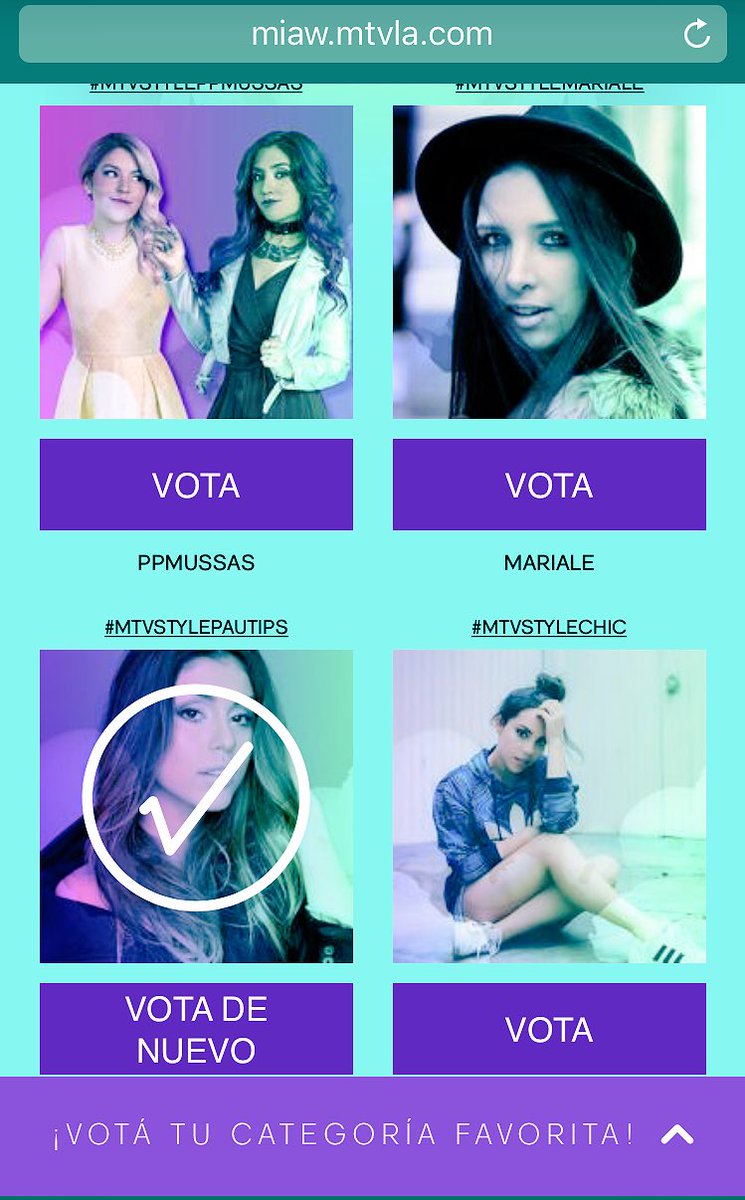 valrico202's tweet photo. #MTVSTYLEPAUTIPS Pau manda saludos porfavor te amo vote por ti 56 veces y seguiré hasta que ganemos manda me un mensaje Lin do como yo a ti https://t.co/VfPmx0b2n0