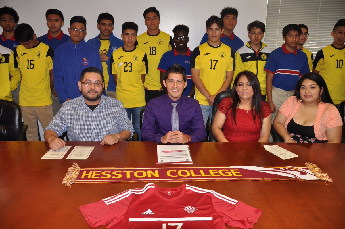 HS_ingenuity's tweet photo. Our senior student Samuel R. signed to play soccer and get his college degree at Hesston College for free. https://t.co/53bOUBxw6m