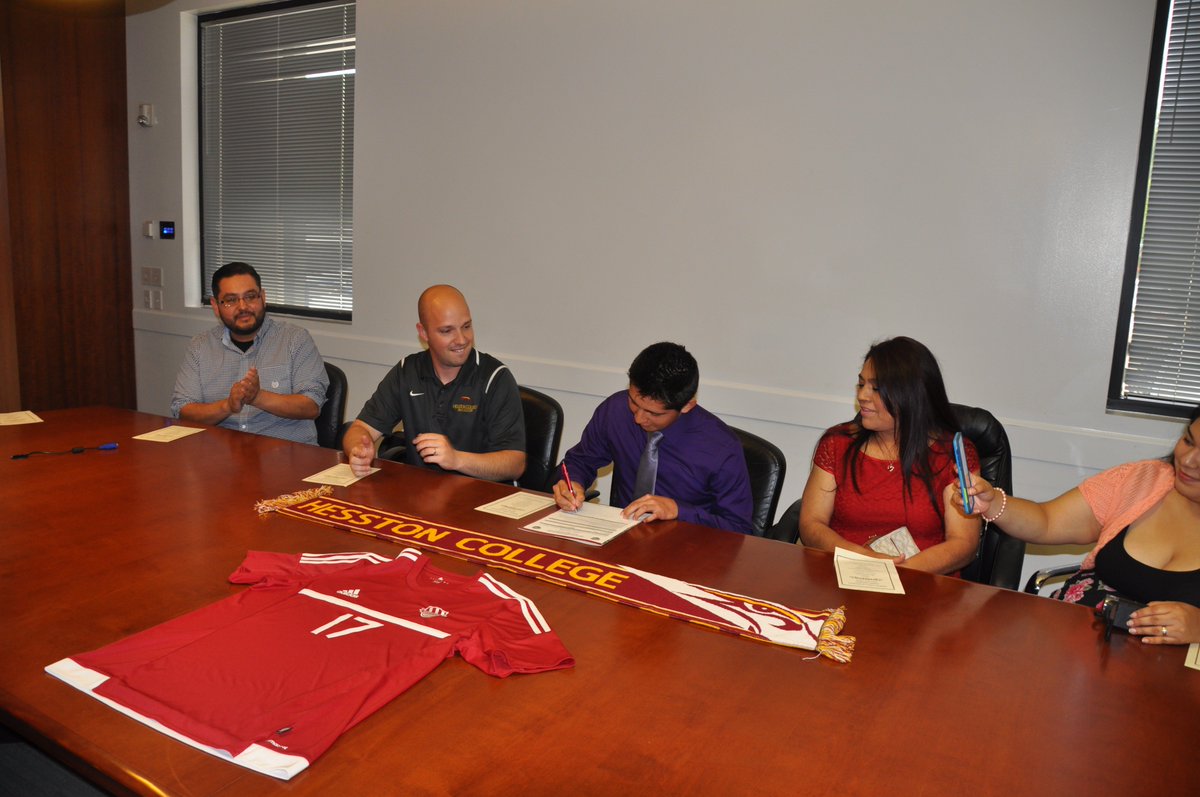 HS_ingenuity's tweet photo. Our senior student Samuel R. signed to play soccer and get his college degree at Hesston College for free. https://t.co/53bOUBxw6m