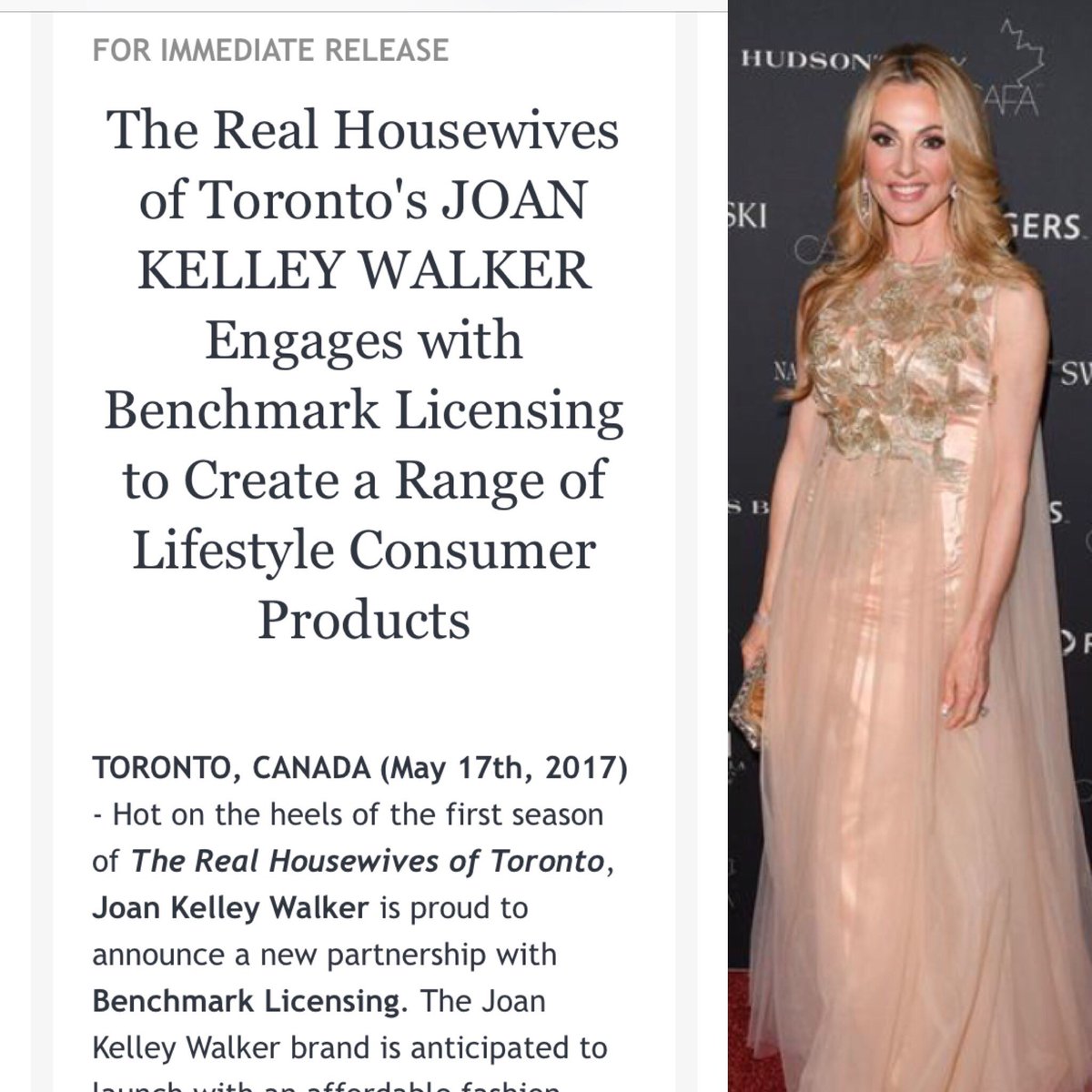 joankelleyw's tweet photo. Announcement: I have partnered with the amazing team at Benchmark Licensing to create a line for women! #love #wearcanadaproud #giveback https://t.co/kAJeB1oZNR