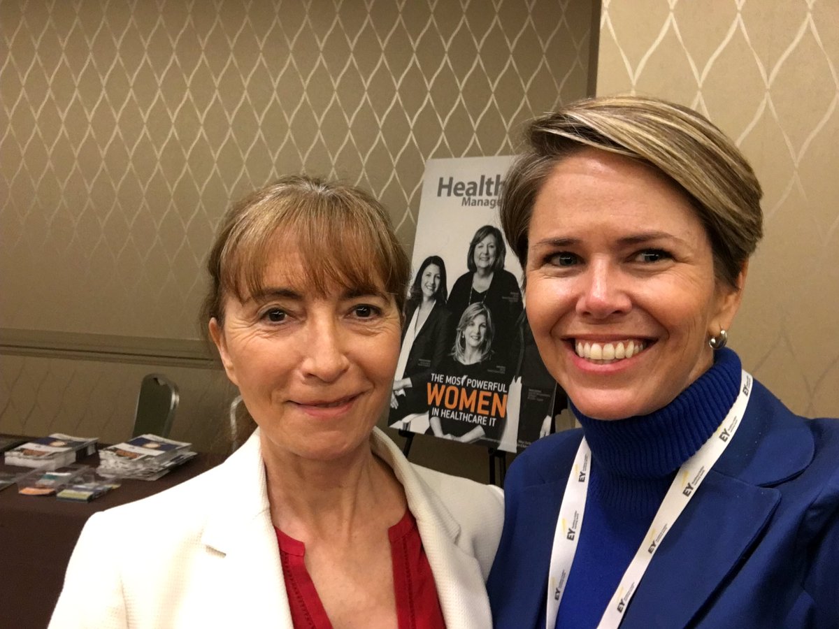 MandiBPro's tweet photo. Disney was right: it's a small world, after all. Lovely conversation w/ @BettinaExperton at #MPWHIT, talking #DirectProject & @ONC_HealthIT! https://t.co/Qz5YCMbBT7