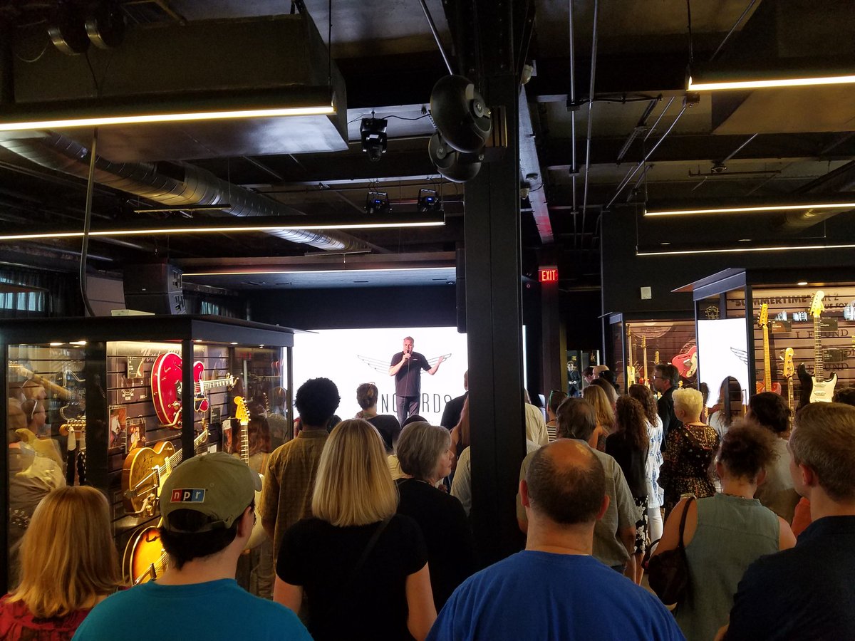 Hanging at @SongbirdsGuitar museum to support <a href="/STEMcha/">STEM HS Chattanooga</a>.