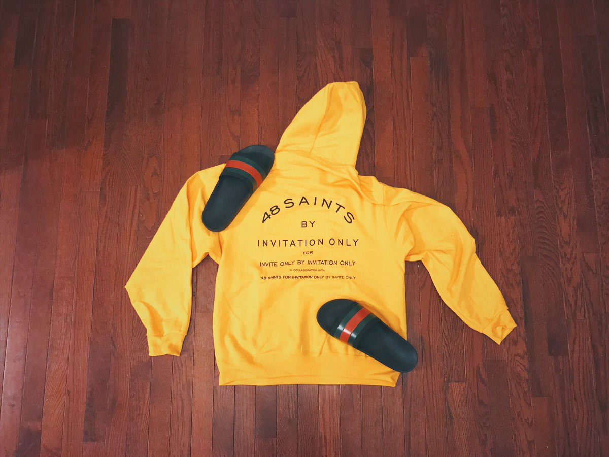 Invite_only1's tweet image. "48 Saints" hoodie first piece of Season 2 for Invite only collection. 🕊✨ Available now: byinvitationonly.bigcartel.com ⚡️