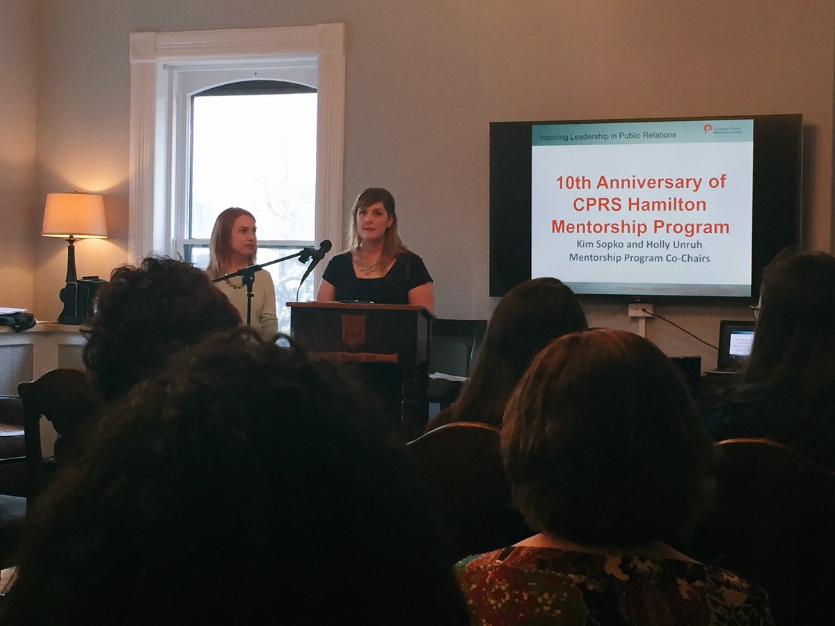 CPRSHamilton's tweet photo. "Mentorship isn't what you see on the stage or spotlight. It's those coffee chats &amp; special moments spent between a mentor &amp; mentee." https://t.co/iCOgOHsbej
