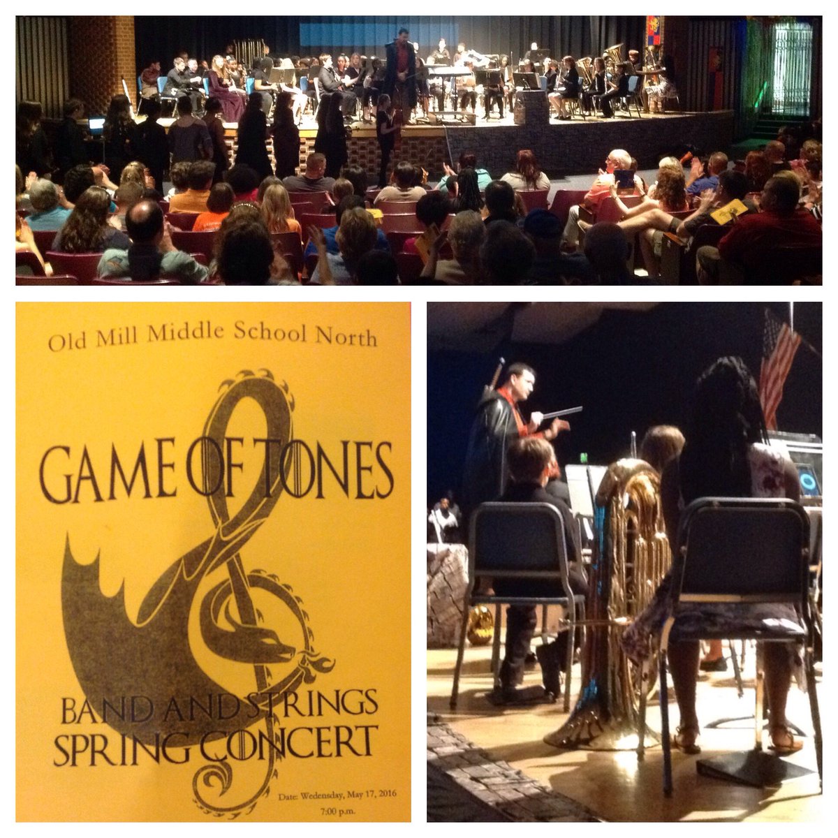 OMMNAACPS's tweet photo. Tonight's Band &amp; Strings Concert Theme:  Game of Tones w/ costumes, props, and of course great music! @MusicAACPS #AACPSAwesome #OMMNPRIDE https://t.co/VG3bQHeyy0