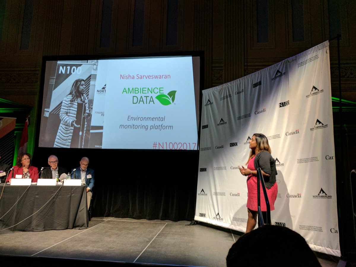 UofTEshipCentre's tweet photo. We're proud to see the companies we worked with at Pitch School a month ago on the stage at #N1002017. It was a pleasure to have met them! https://t.co/k0eVAbibsK