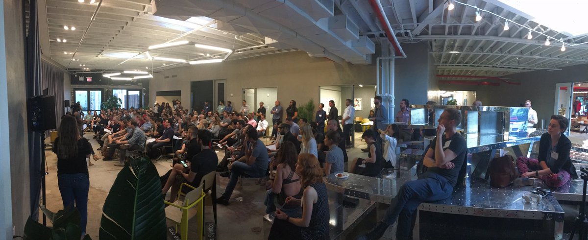secondmuse's tweet photo. #NextTopMakers innovators like @RockPaperRobot, @StrongArmTech & @dogparker_ are here in Brooklyn to kickoff the @FutureworksNYC incubation! https://t.co/4QVG02tDN1