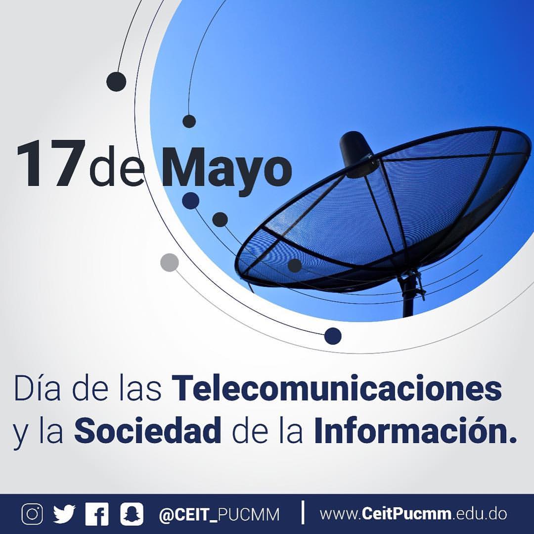 CEIT_PUCMM's tweet photo. Con el tópico: "Grandes datos, gran impacto" conmemoramos el Día Mundial de las Telecomunicaciones y la Sociedad de la información. #DMTSI https://t.co/njX53cTY4m