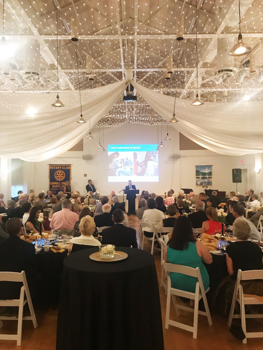 It’s a full house at our Paul Harris Dinner. We are so proud to honor three amazing members of the Frederick community.