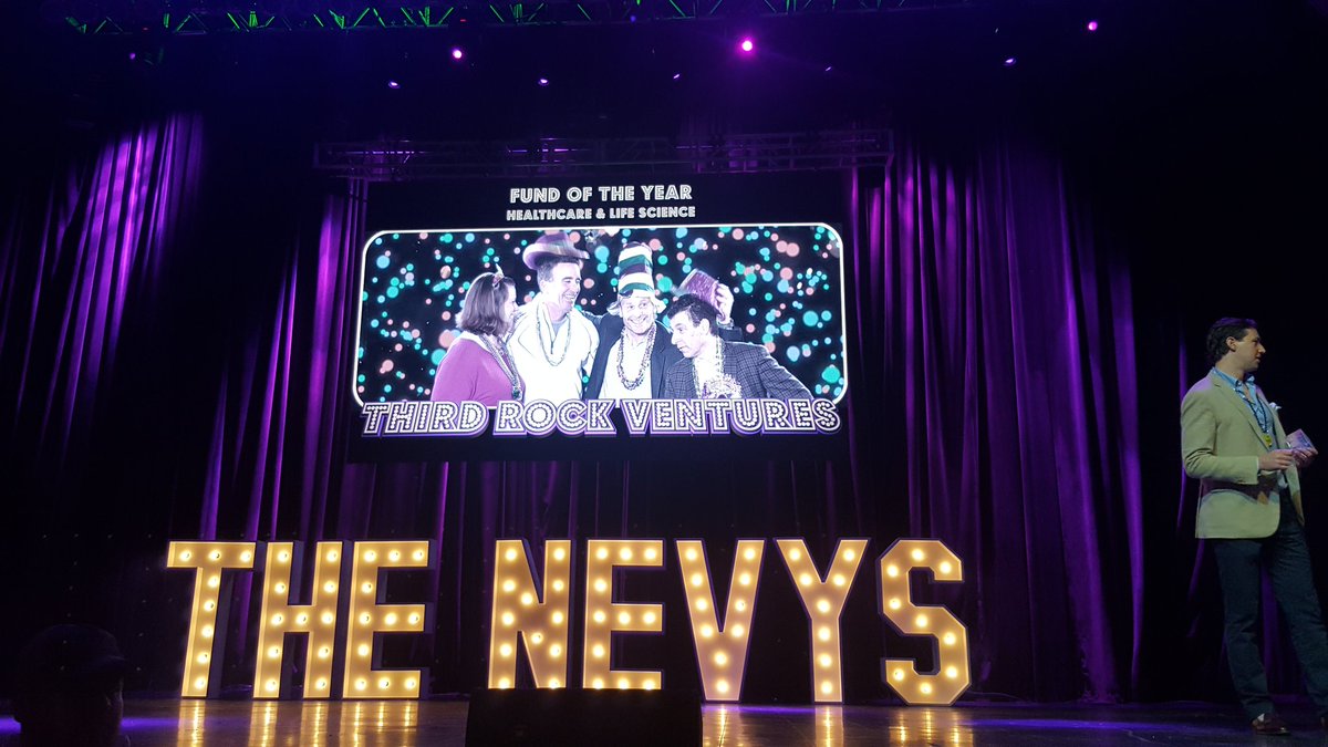 KeithSpiro's tweet photo. Fund of the year #NEVYs17 #ThirdRockVentures https://t.co/xtjDa5nmgU