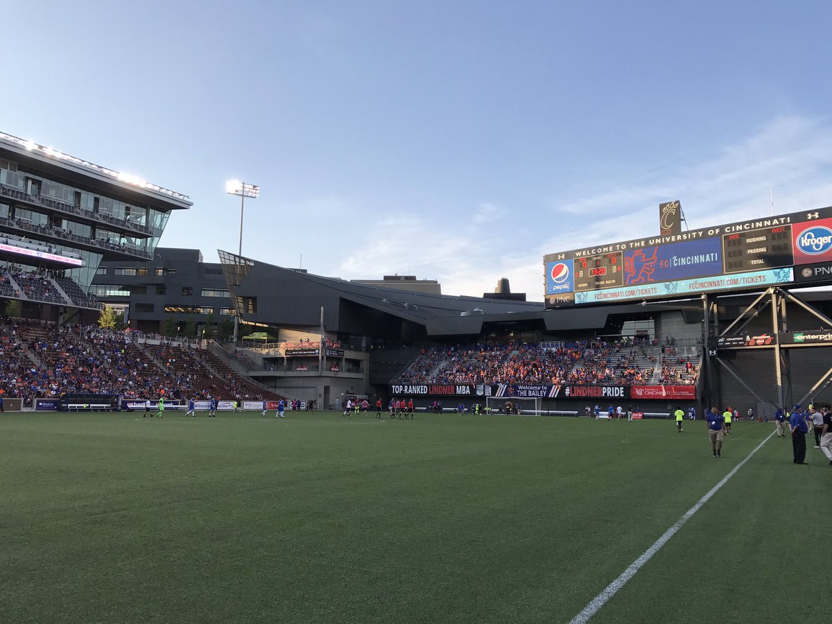 KaciKust's tweet photo. No goals in the first half for #CINvCLE in the Lamar Hunt U.S. Open Cup. 0-0. @fccincinnati #FCCincy https://t.co/U5BPPWpl3W