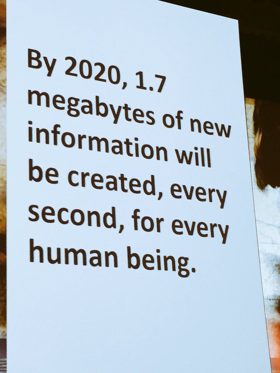 monica1mullen's tweet photo. That's a lot of #data. Psst... it's only 3 years away. And if we're only using 15-30% today what will happen in 2020? #INFA17 #oneinfa https://t.co/wmjwgt9oa8