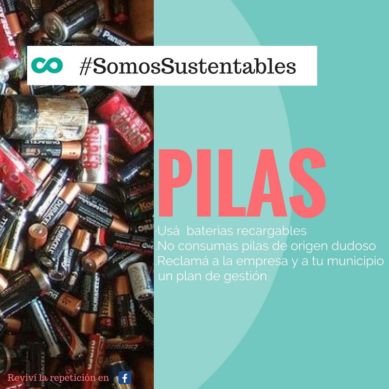 ecocarrera's tweet photo. Hoy en #SomosSustentables estuvimos hablando sobre las Pilas y su impacto en el ambiente y salud de las personas Canal 7 zonal @centrocicodi https://t.co/umKmlBoHu1