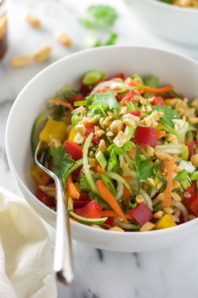 withsaltandwit's tweet photo. Thai Cucumber Salad w/ Peanut Chili Vinaigrette - a healthy twist on Thai food! #mealprep #healthy #food #glutenfree https://t.co/Vr0yreAjyz https://t.co/FUY0gLwZS6