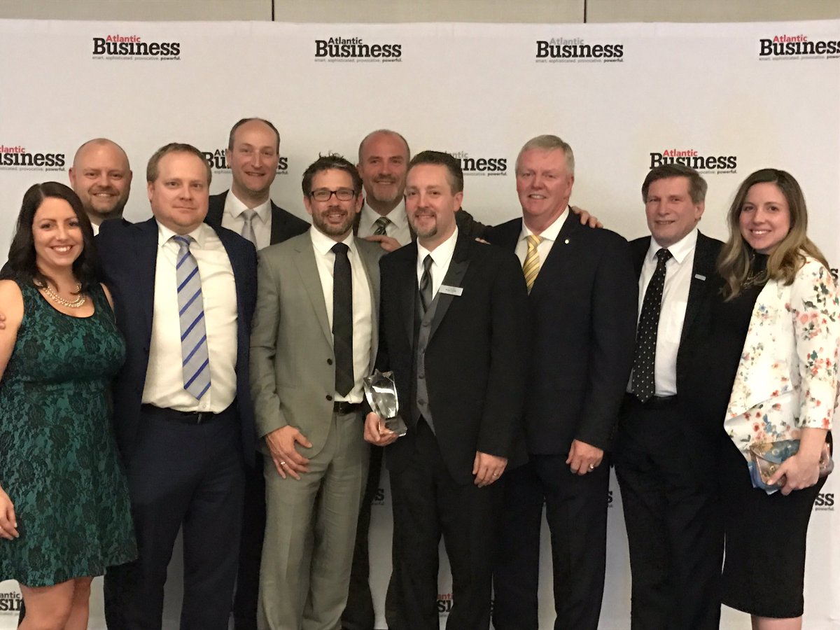 stephendinn's tweet photo. Amazing night for our CEO Brian Chafe. Top CEO in Atlantic Canada. So well deserved. #ABMTop50 
@PALairlines @PALaerospace https://t.co/qB7fqQfkzo