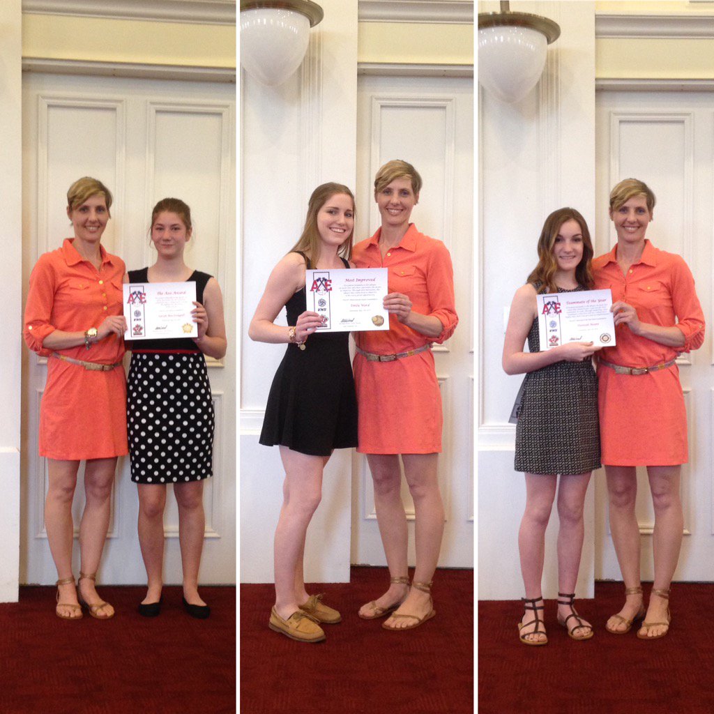 Axe Volleyball 14U Girls RED award winners: Sarah, Emily, Hannah &amp; Grace! Congrats! #AXE <a href="/volleyballNS/">Volleyball NS</a>