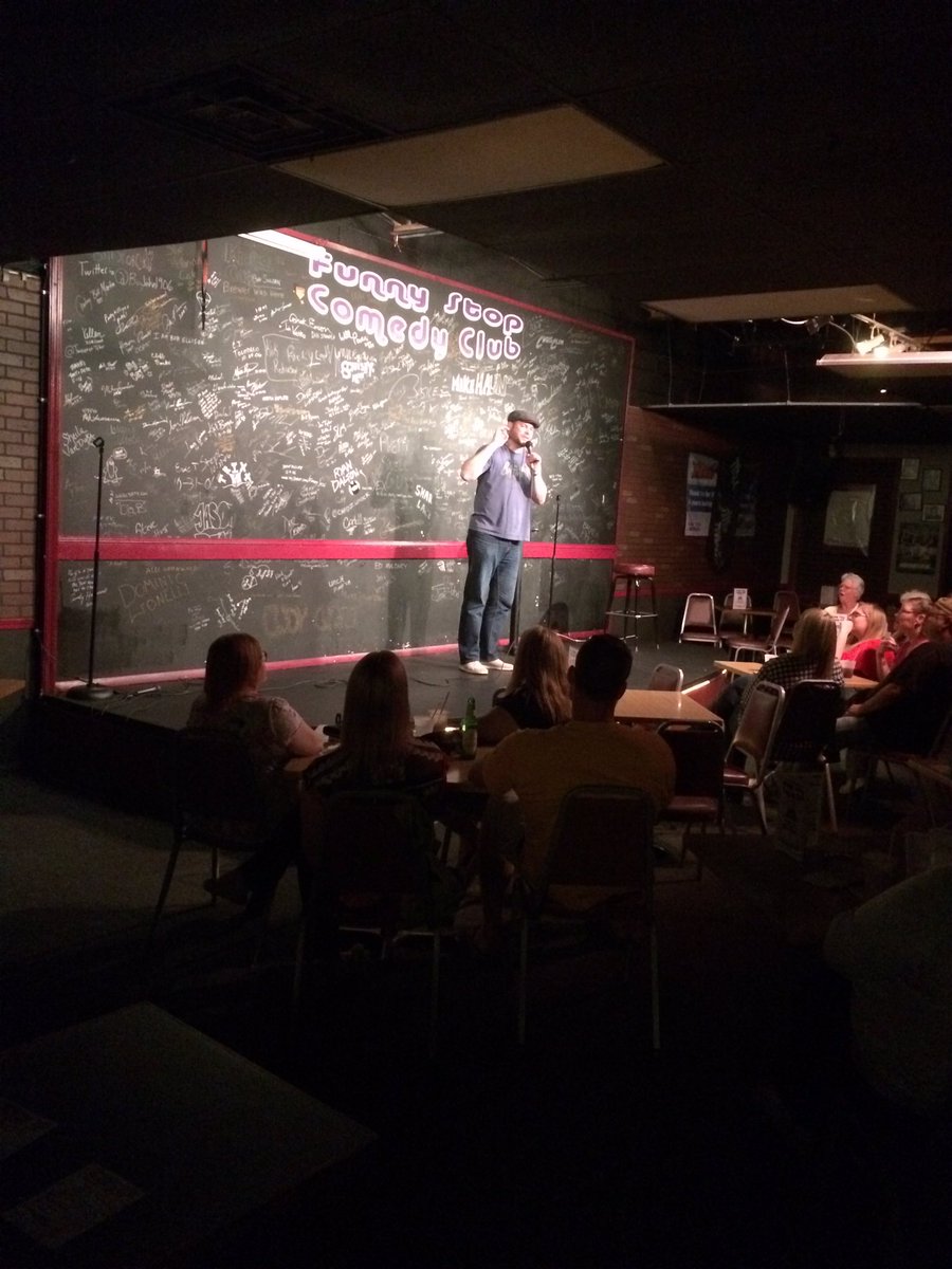 FunnyStop's tweet photo. Tim Ritley at funny stop stage https://t.co/HrELWLcvJt