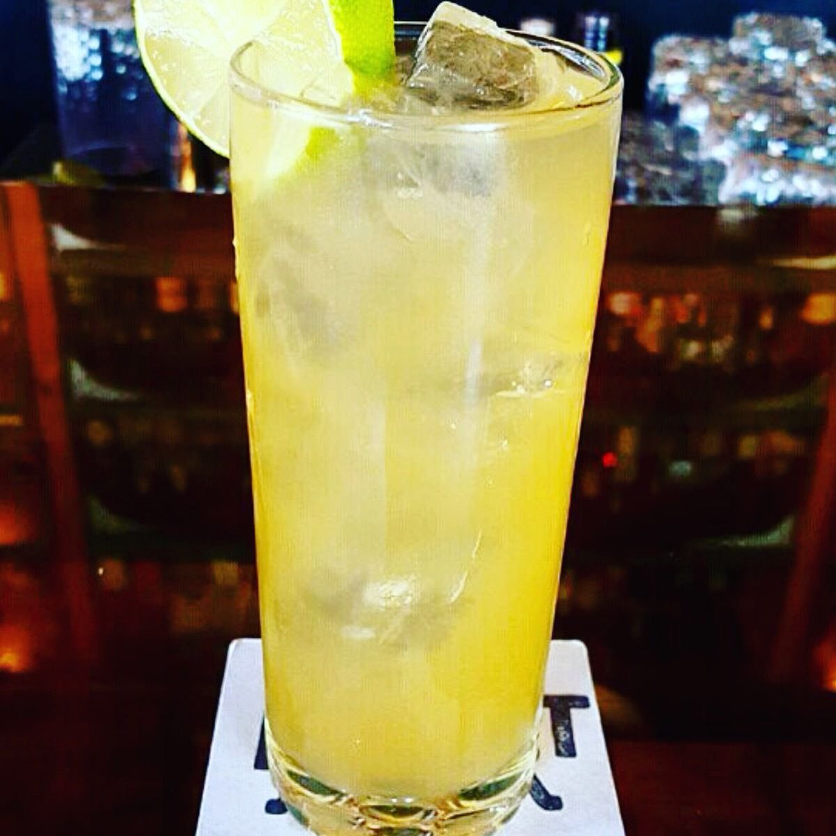 Time for a Port Irie!  Sailor Jerry Spiced, lime, honey, aromatic bitters and Grizzly Indigenous Ginger Apple cider!