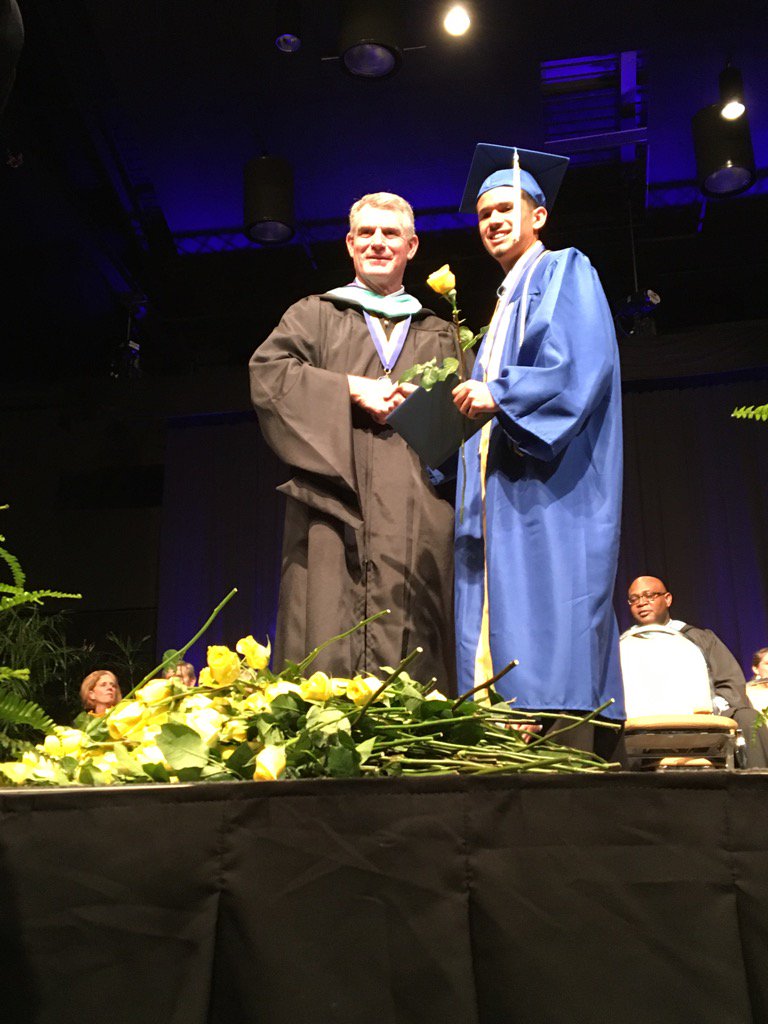Yellow roses forever. BHS honors Principal David Underhill. Once a Bruin always a Bruin. #BHSOneMore